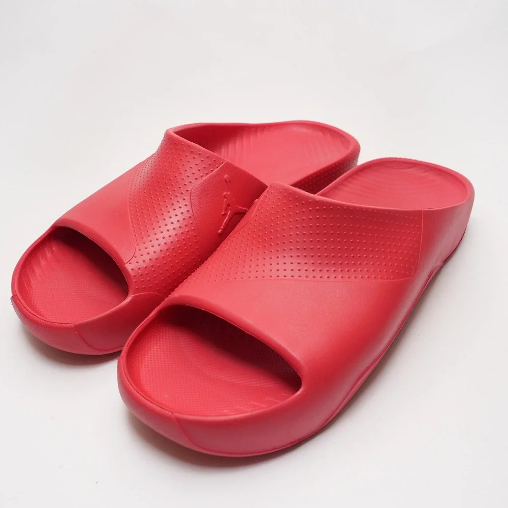 Jordan Red Slide Sandals Mens 11 Slip On Foam Pool Beach Casual